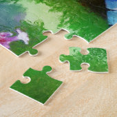 Puzzle Bleu dragonfly sur Garlic Dot Art sauvage (Côté)