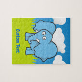 Puzzle bleu éléphant puzzle (Horizontal)