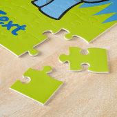 Puzzle bleu éléphant puzzle (Côté)