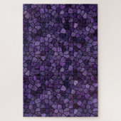 Puzzle Bleu encrier pavé patchwork motif terrazzo (Vertical)