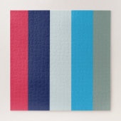 Puzzle Bleu Et Bourgogne (Horizontal)