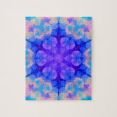Puzzle Bleu et rose Gradient Pastel Bubble Art (Vertical)
