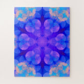 Puzzle Bleu et rose Gradient Pastel Bubble Art (Vertical)
