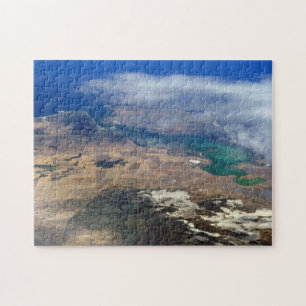 puzzle bleu et turquoise