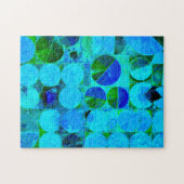 Puzzle bleu et vert (Horizontal)