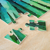 Puzzle bleu et vert du désert difficile (Côté)