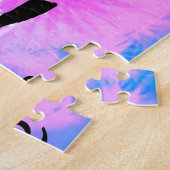 Puzzle bleu et violet de gymnastique (Côté)