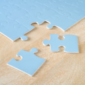 Puzzle Bleu Glacé Uni | Classique | Élégant (Côté)
