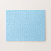 Puzzle Bleu Glacé Uni | Classique | Élégant (Horizontal)