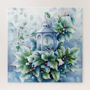 Puzzle bleu hiver