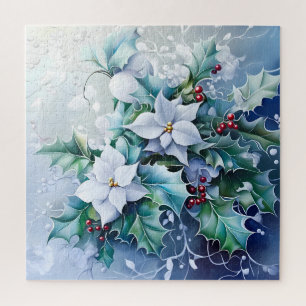 Puzzle bleu hiver