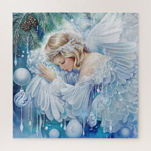Puzzle bleu hiver