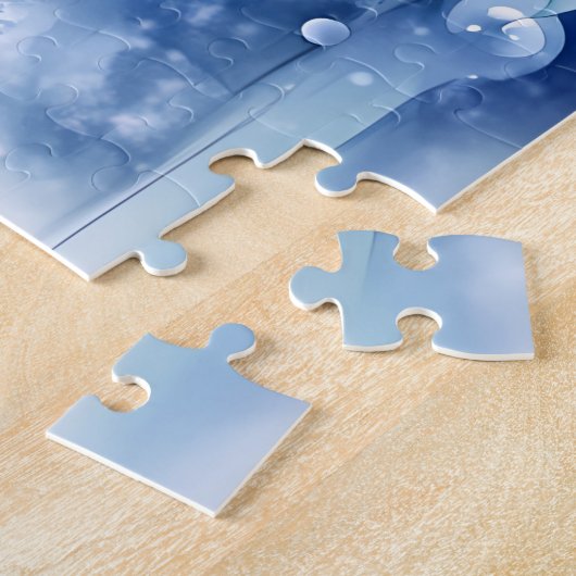 Puzzle bleu hiver (Côté)