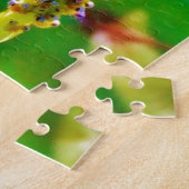 Puzzle Bleu libellule et fleurs (Côté)