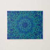 Puzzle bleu mandala paisley (Horizontal)