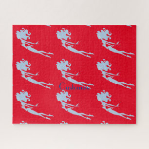 Puzzle Bleu Mermaid Swimmer Thunder_Cove