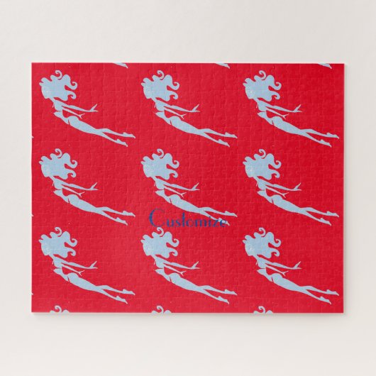 Puzzle Bleu Mermaid Swimmer Thunder_Cove (Horizontal)