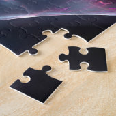 Puzzle Bleu nébuleux Abstrait et violet (Côté)
