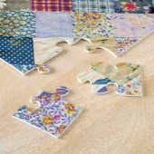 Puzzle bleu patchwork (Côté)