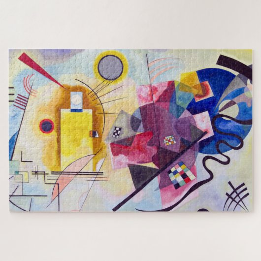 Puzzle Bleu rouge jaune, Kandinsky astucieux (Horizontal)