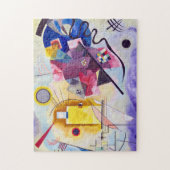 Puzzle Bleu rouge jaune, Kandinsky astucieux (Vertical)