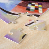 Puzzle Bleu rouge jaune Kandinsky peinture Abstraite (Côté)