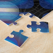 Puzzle Bleu Spacey Géométrique (Côté)