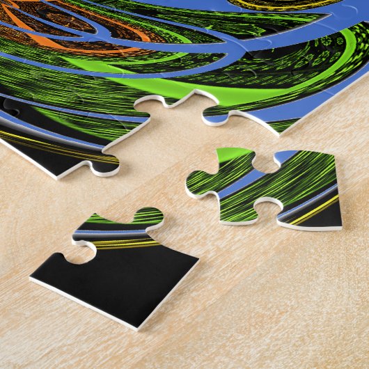 Puzzle Bleu traditionnel (Côté)