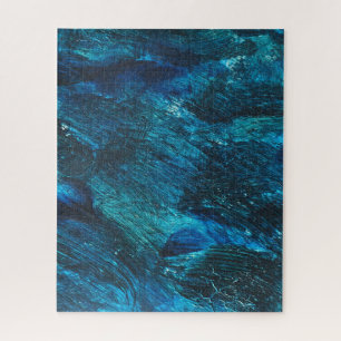 Puzzle Bleu Turquouise Parties scintillant pointe
