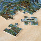 Puzzle bleu vert Abstrait (Côté)