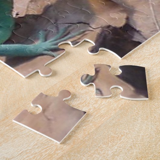 Puzzle bleu vert Lizard (Côté)