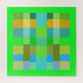Puzzle Bleu Vert orange violet Motif crémeux Abstrait (Vertical)