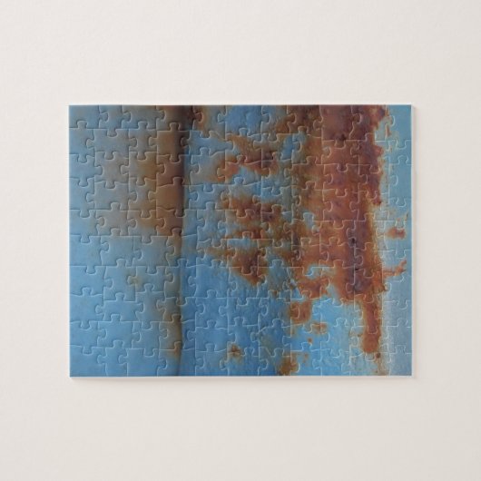 Puzzle bleu vintage rouillé (Horizontal)
