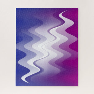 Puzzle Bleu violet blanc