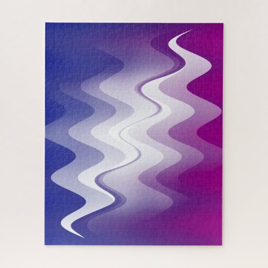 Puzzle Bleu violet blanc (Vertical)