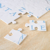 Puzzle Bleu Whales Famille Blanc (Côté)