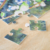 Puzzle Bleuets, fruit romantique Peinture d'aquarelle (Côté)