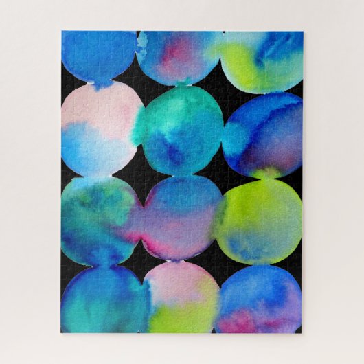 Puzzle Blobs couleur pop art Abstrait (Vertical)