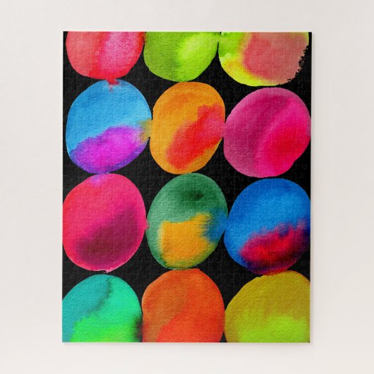 Puzzle Blobs couleur pop art Abstrait (Vertical)