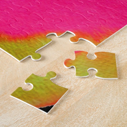Puzzle Blobs couleur pop art Abstrait (Côté)