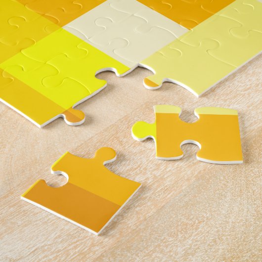 Puzzle Bloc de couleur jaune (Côté)