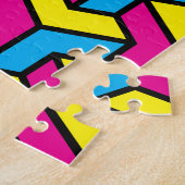 Puzzle Bloc d'illusion géométrique CMYK en gras (Côté)