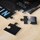 Puzzle Bloc Photo Coeur Anniversaire Nom Mr & Mrs (Côté)