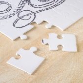 Puzzle Blocage de dessin de ligne d'octopus imprimé en vi (Côté)