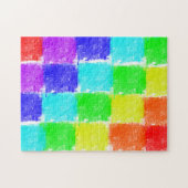 Puzzle Blocs de couleur arc-en-ciel modernes (Horizontal)
