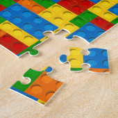 Puzzle blocs en plastique coloré (Côté)