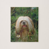 Puzzle blond de chien de Lhasa Apso (Vertical)