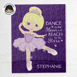 Puzzle Blonde Ballerina<br><div class="desc">Personnalisez le puzzle Multicultural Ballerina. S'il vous plaît vérifier plus de mes cadeaux Ballerina personnalisés.</div>