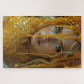 Puzzle Blonde Belle déesse dans un rayon de miel (Horizontal)