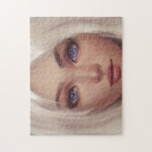 Puzzle Blonde Blue Eyed jeune fille femme (Vertical)